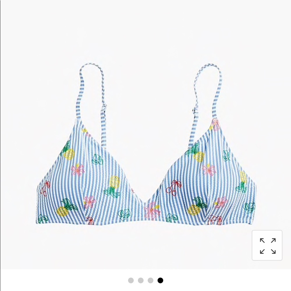 Jcrew bikini top size XXL BLUE SOLO OUT